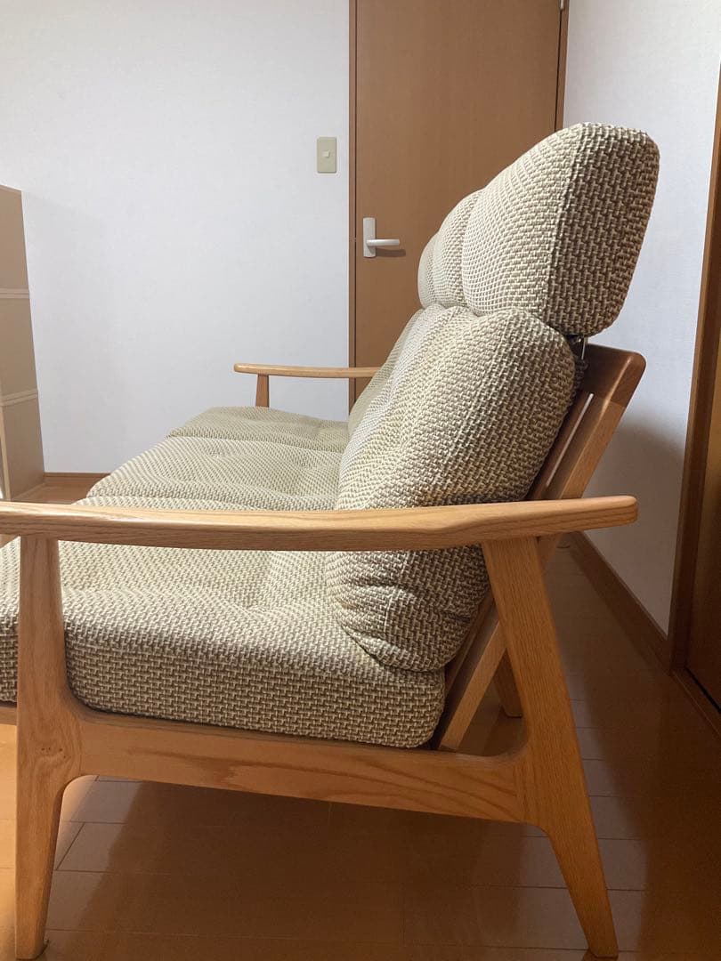 sum様専用 マルニ60 オークフレームチェア3人掛けヘッドレスト付き