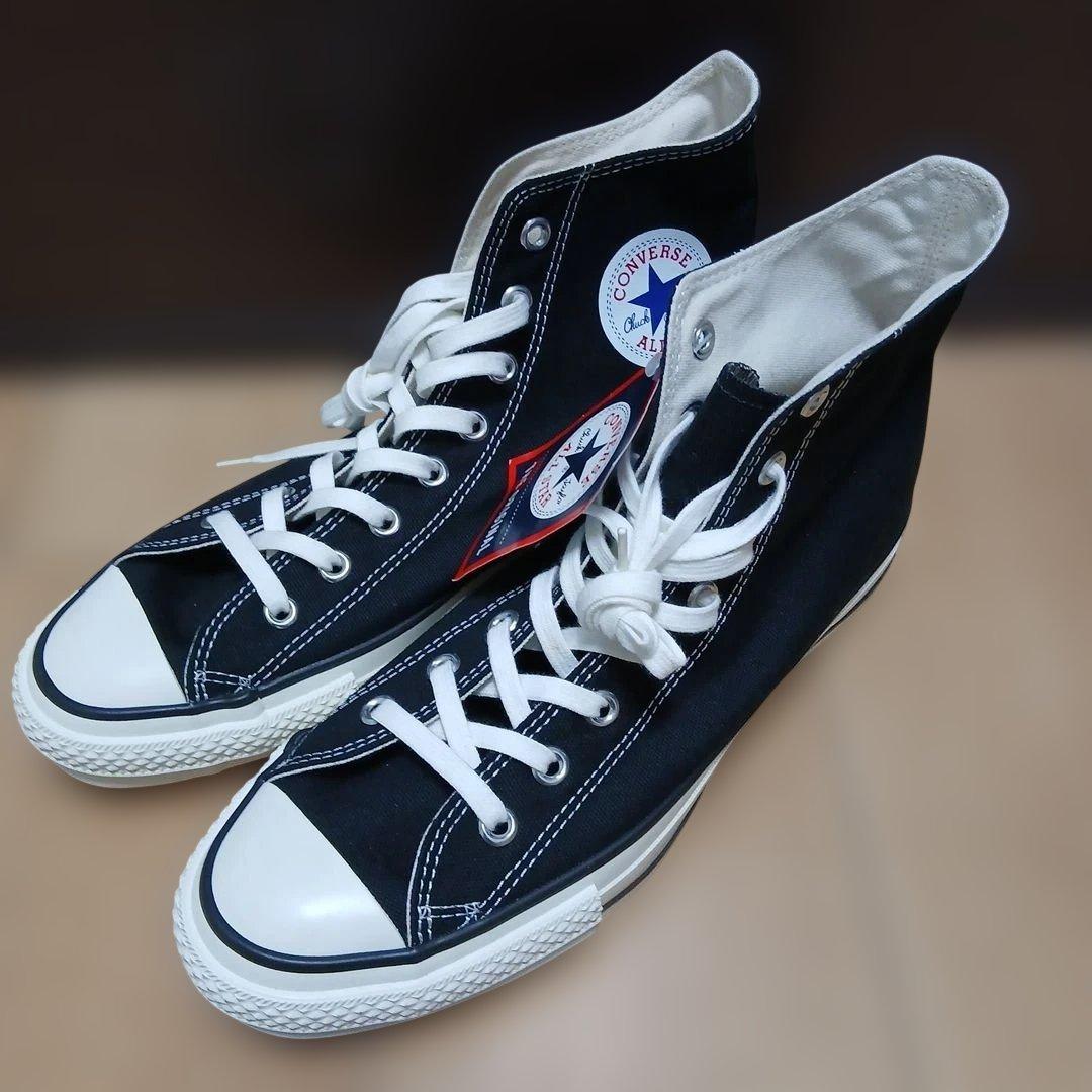 な*み様 CONVERSEオールスター　MADE IN JAPAN 27cm Converse All Star J OX Black Made in Japan Low Cut Men's Sneakers