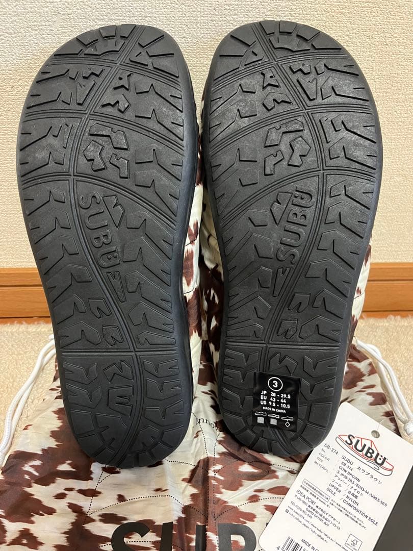 完売品・希少】SUBU ③ カウブラウン COW BROWN スブ サンダル - メルカリ