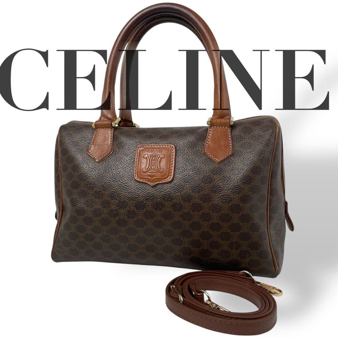 良品 4776 CELINE セリーヌ 2way ボストンバッグ マカダム柄 楽天市場】【バッグ】CELINE セリーヌ マカダム柄 2WAYバッグ