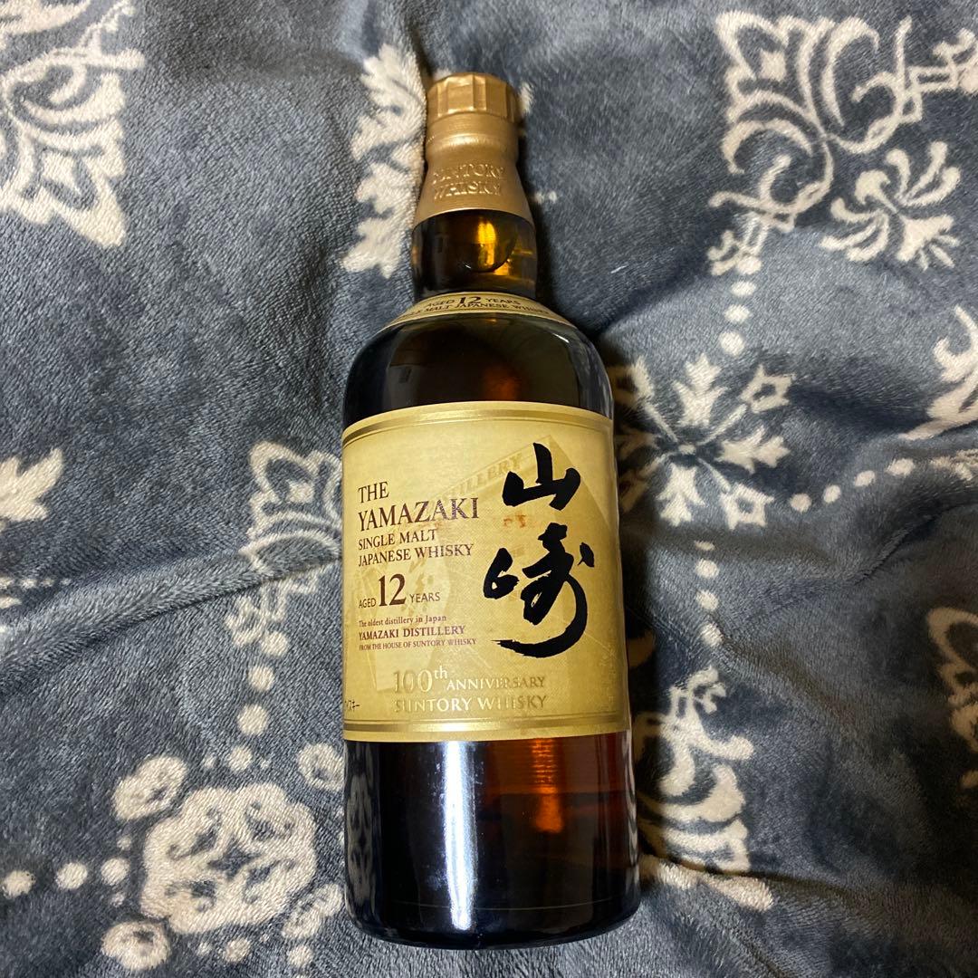 山崎12年 100周年記念　蒸留所 ラベル 700ml シングルモルトウイスキー Amazon.co.jp: 山崎12年100周年記念ラベル 700ml 43%箱付ウイスキー