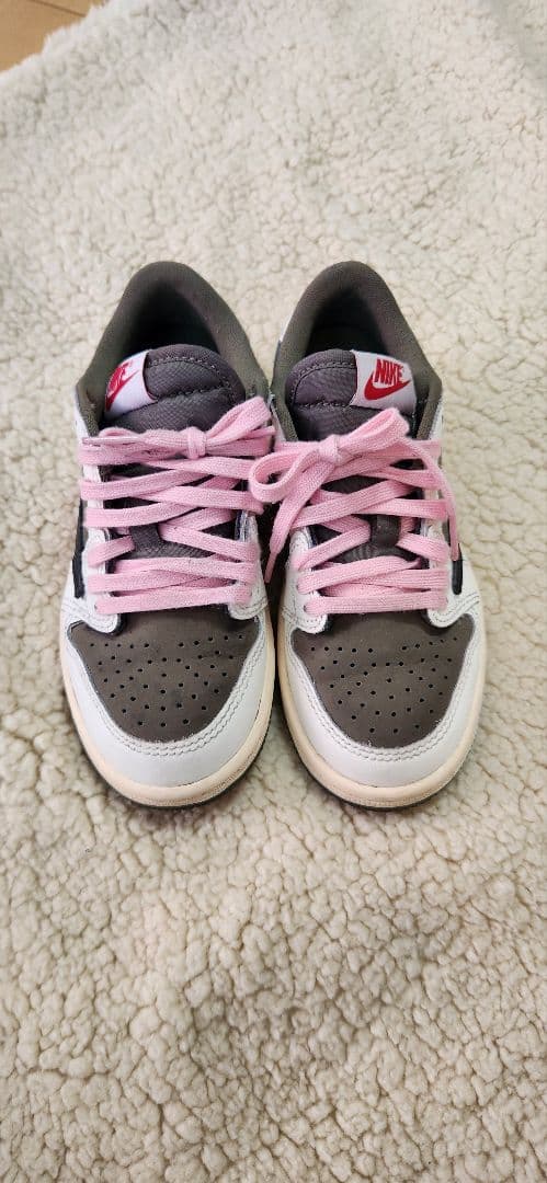 TravisScott×NikeAirJordan1\"ReverseOlive\" Size 14 - Travis Scott x Air Jordan 1 Retro OG SP Low Reverse