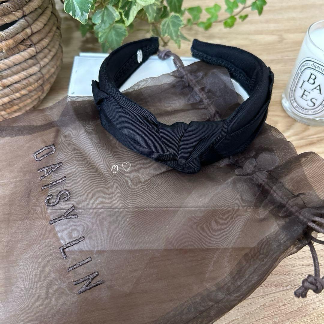 試着のみデイジーリン フォクシー ブラックリボンカチューシャ 現行品
