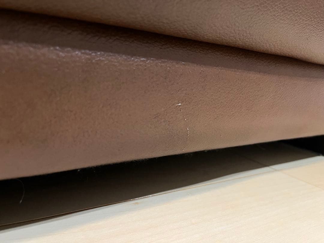 《送料込》美品　ナツッジ社　本革　３人掛けソファ