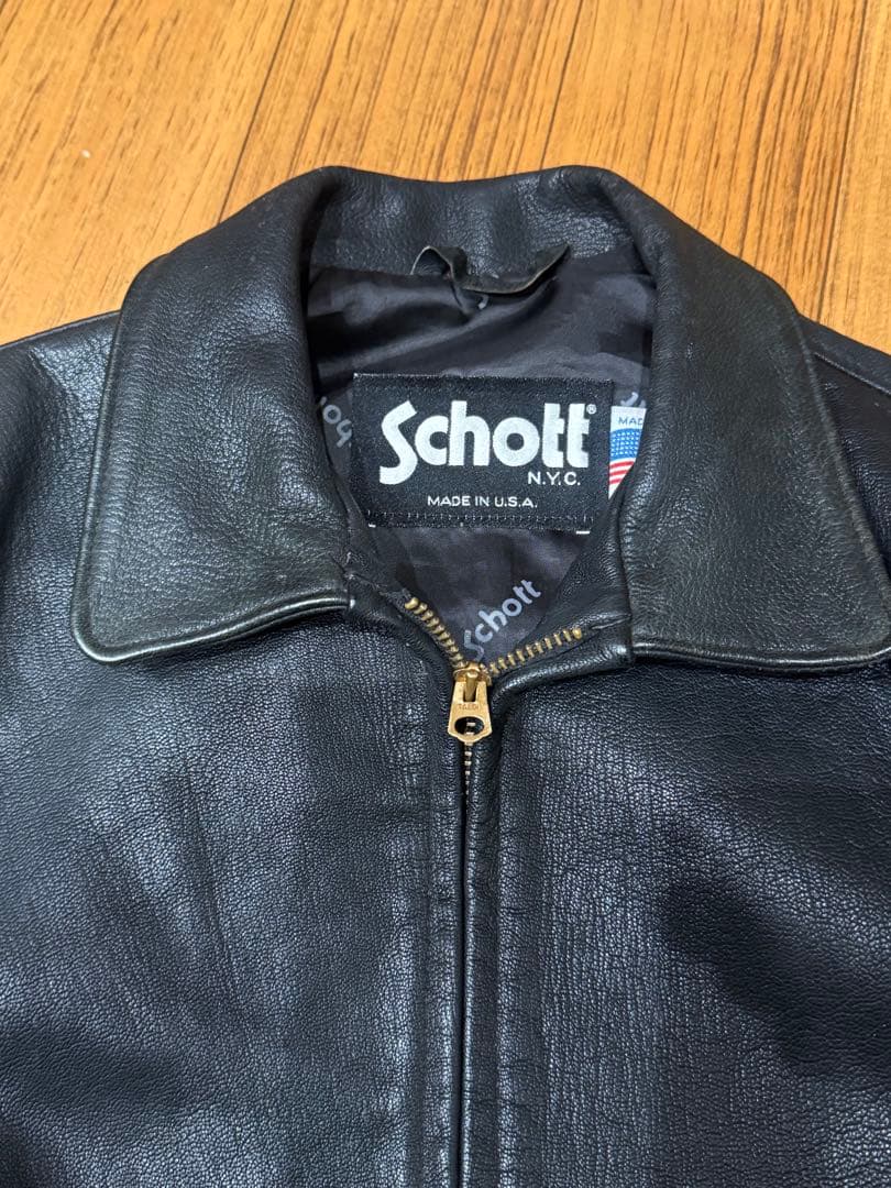 Schott ブラック レザージャケット シングルライダース 楽天市場】【ポイント10倍】Schott ショット トラッカーレザー