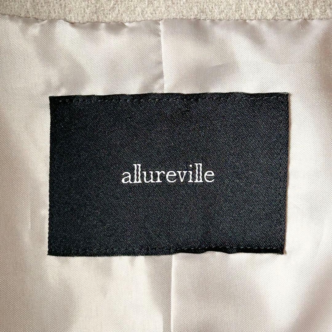 3052y美品 アルアバイル バルーンスリーブスタンドカラーショート