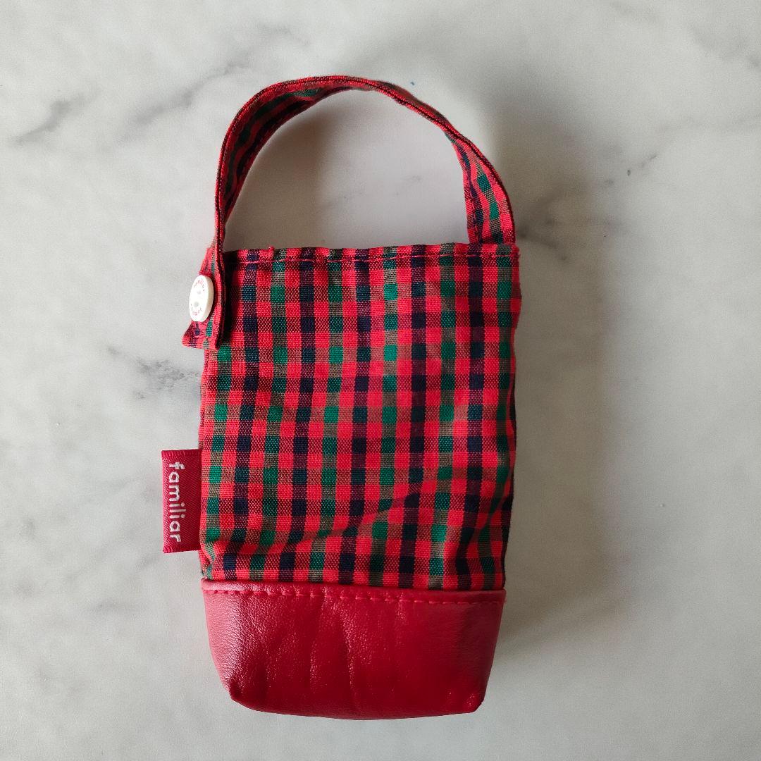 ファミリア 赤チェック ジェルケース - メルカリ