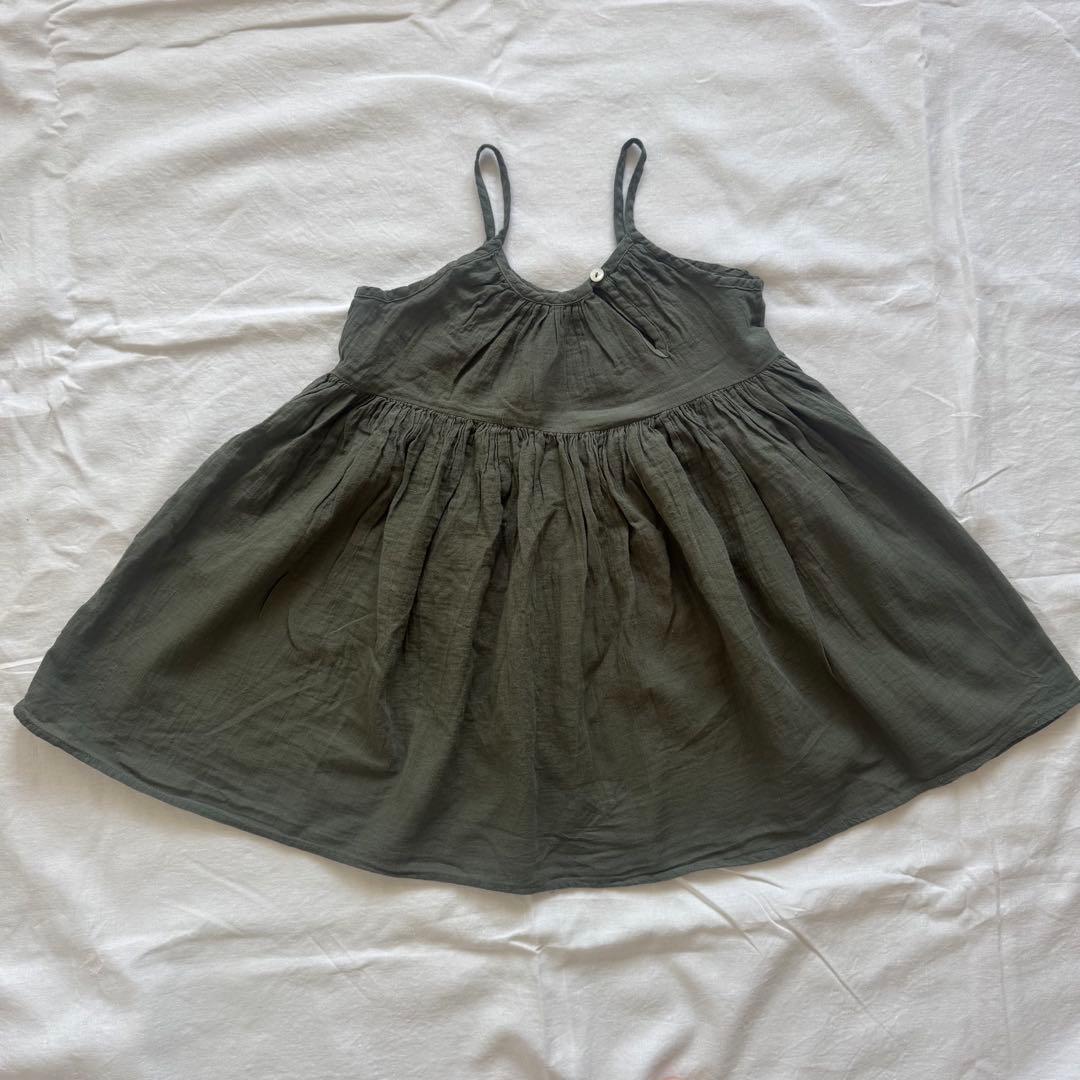 ワンピース soorploom 8y 裾スカラップワンピース長袖・short丈(ブラック) | Syell Raffiné