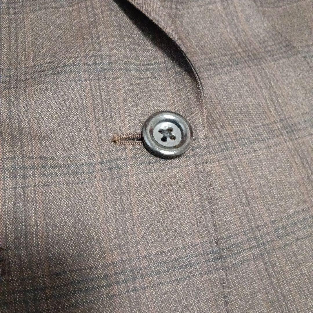 エヌラインプレシャス☆パンツスーツ セットアップ ブラウン チェック