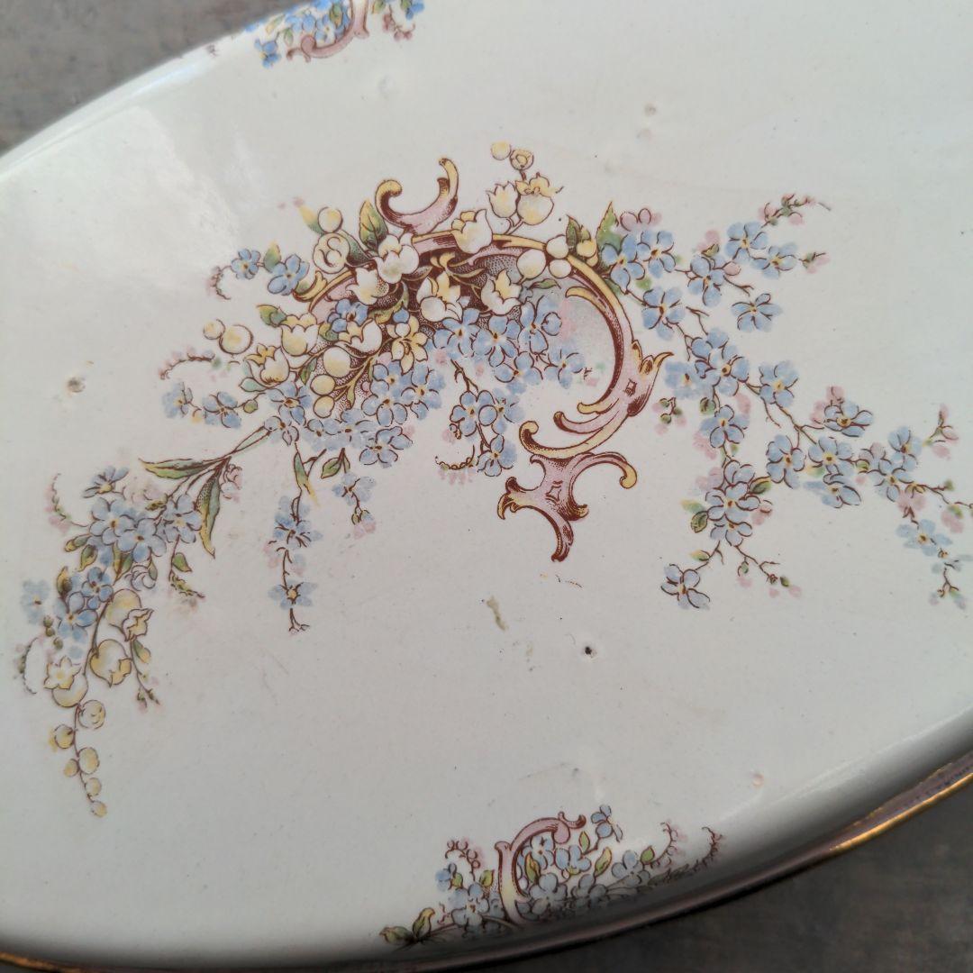 希小 JAPYフランスアンテーク　 ホーローパエリアパン　オーバル 色で選ぶ :: ヴィンテージ(シルバー) :: パエリア鍋 24cm - ステンレス