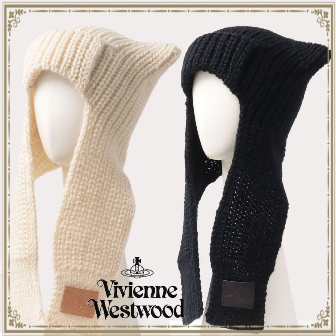 美品♡Vivienne Westwood♡キャットイヤーフラップニット猫耳帽子 中古・古着通販】Vivienne Westwood (ヴィヴィアンウエストウッド