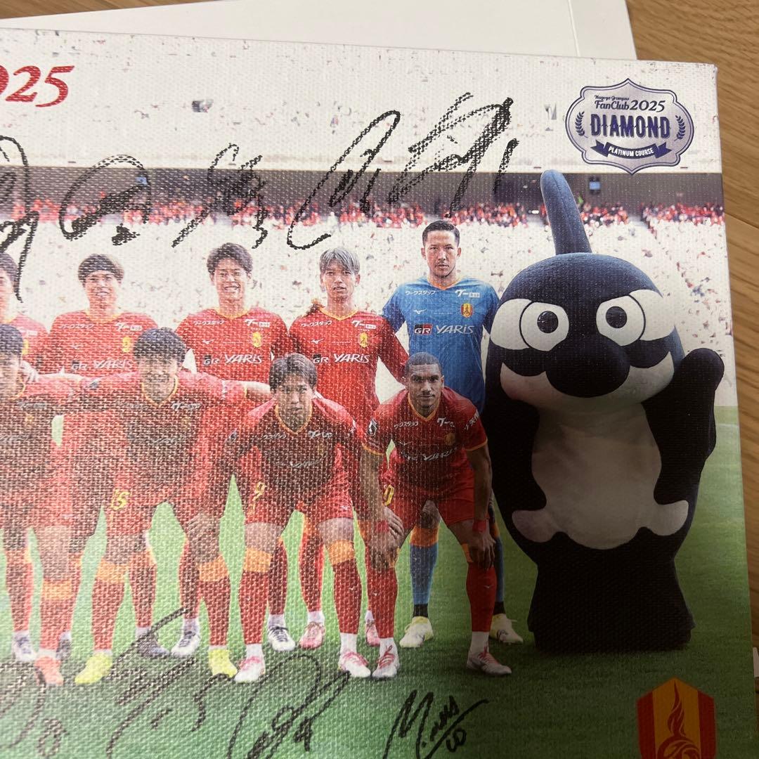 名古屋グランパス アートパネル ダイヤモンド特典 スタメン選手直筆