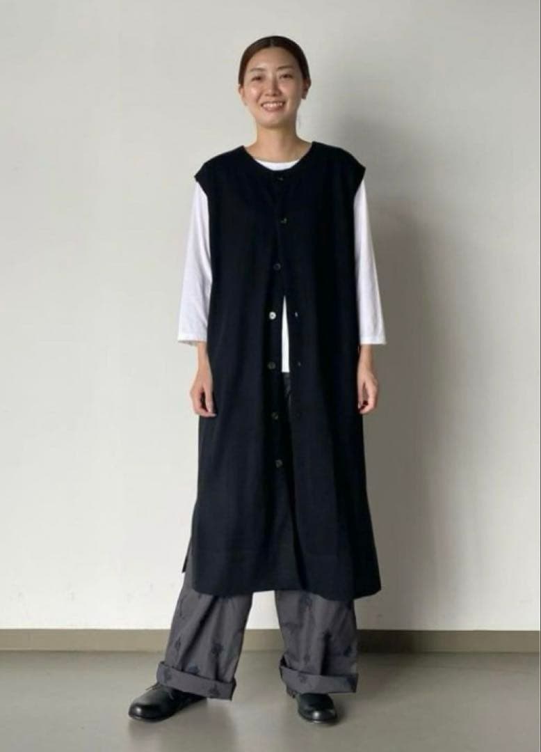 最終値下げ【美品】plantation ウーステッドヤーン　ロングベスト 最終値下げ【美品】plantation ウーステッドヤーン ロングベスト