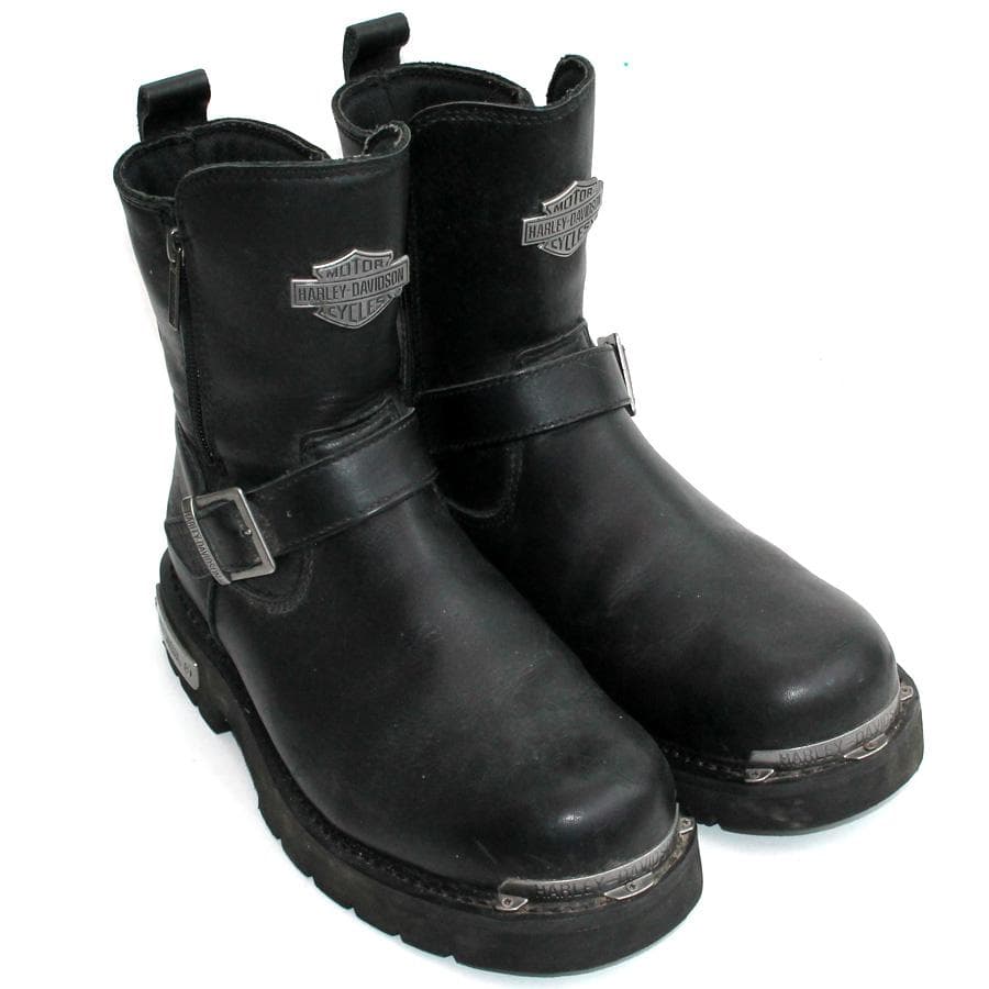 ハーレーダビッドソン エンジニアブーツ サイドジップ バイカー