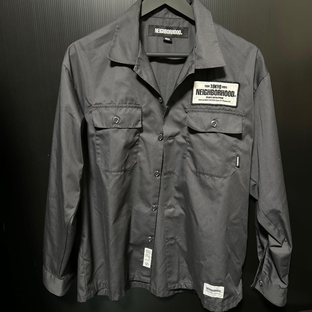 NEIGHBORHOOD 長袖シャツ チャコールグレー SMALL NEIGHBORHOOD（ネイバーフッド） 20AW TWILL WORK/C-SHIRT.LS 202AQNH