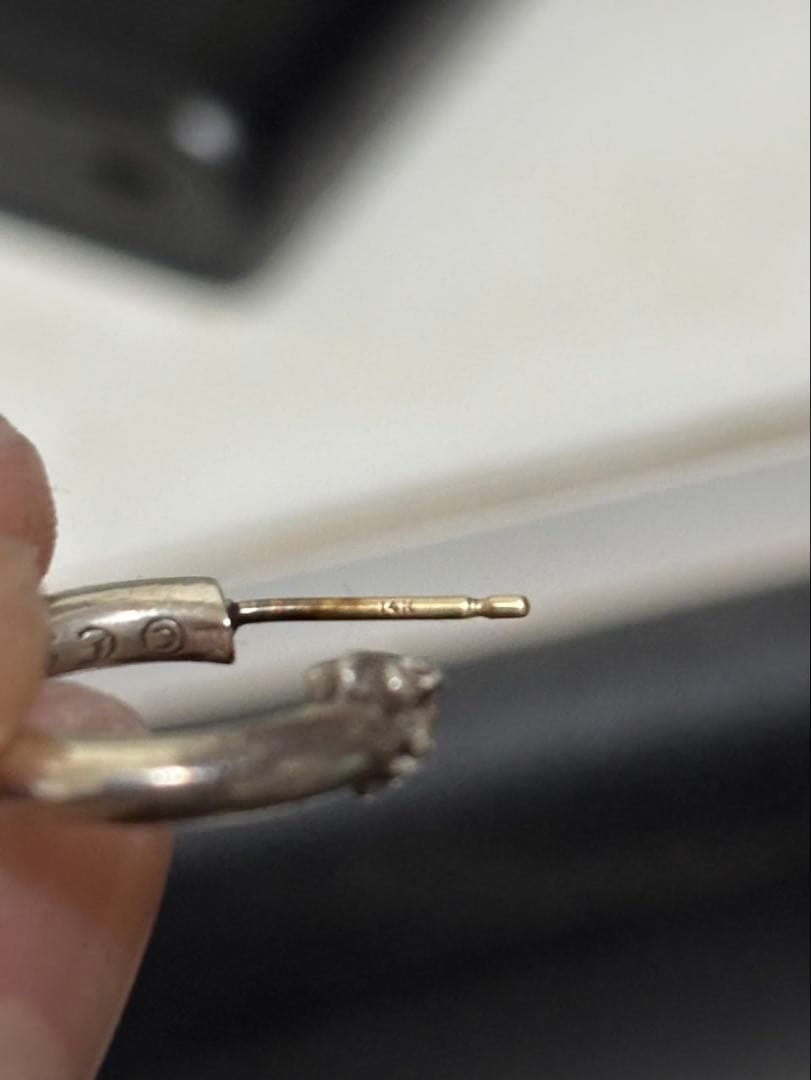 最終お値下げ！Chrom heartsプレーンフープ 両耳（misuke様専用