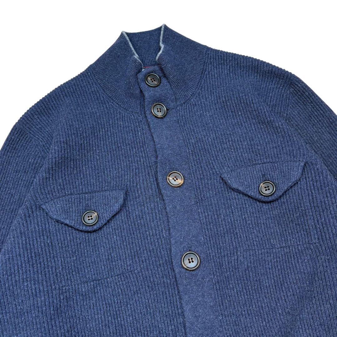 極美品 ブルネロクチネリ カシミヤ100% ニットジャケット メンズ