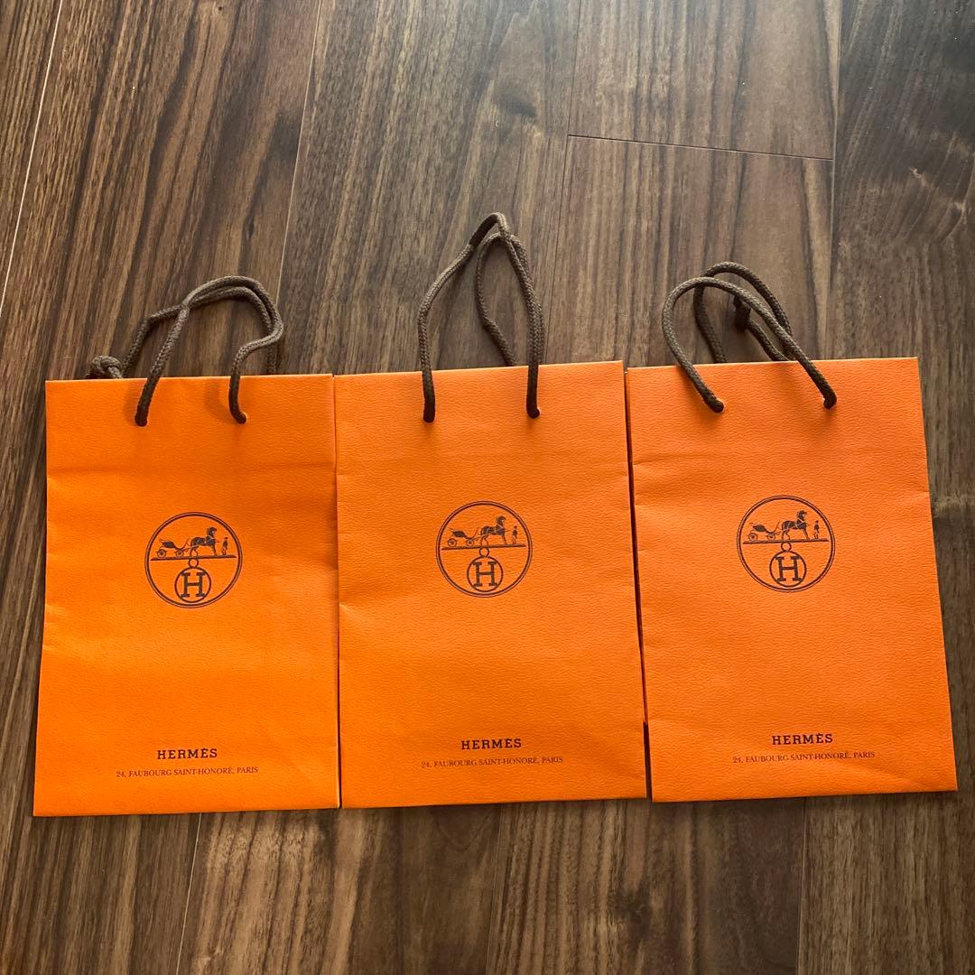エルメス ショッパー ショップ袋 紙袋 3枚 - メルカリ
