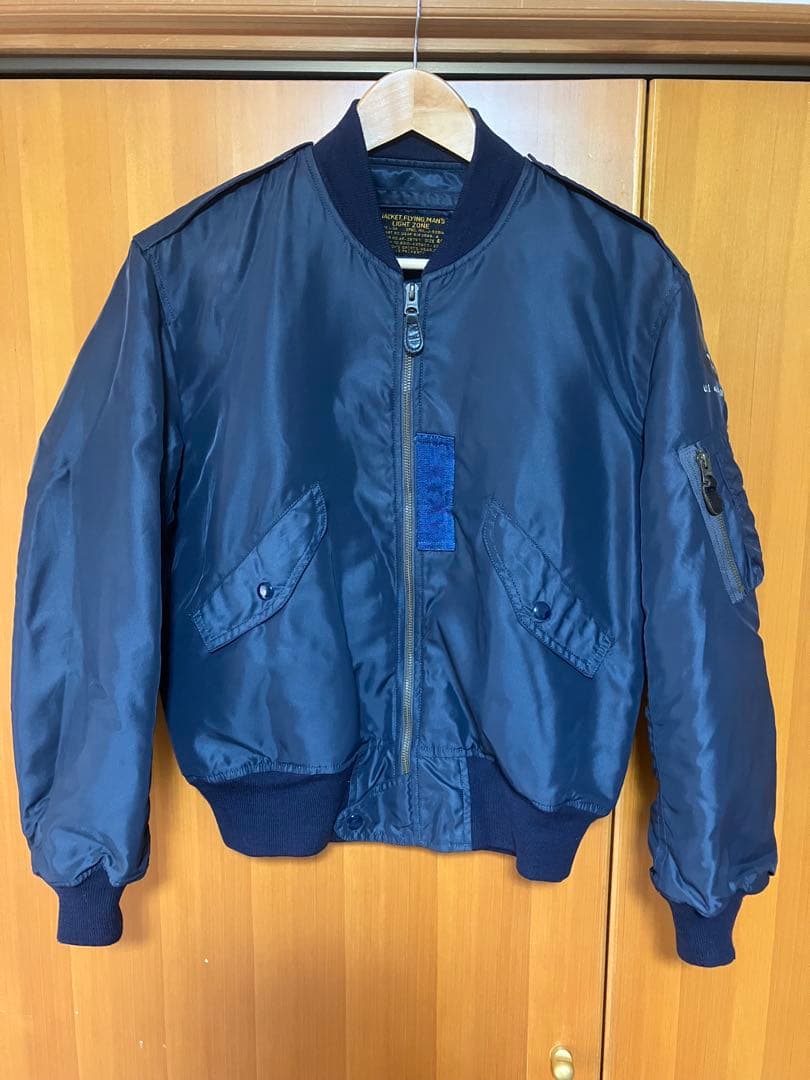 美品　フェローズ　PHERROW’S L-2A サイズ40 Pherrows フェローズ L-2A 中綿入 フライトジャケット 濃紺40 - メルカリ