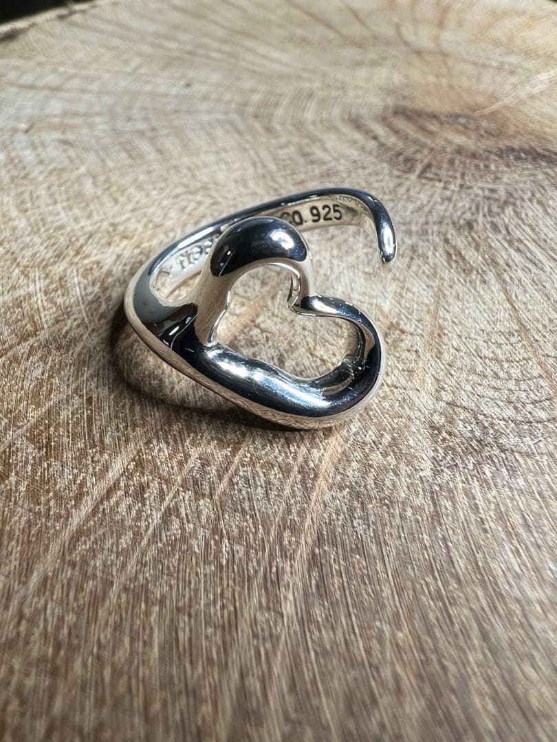 【美品】Tiffany&Co. ティファニー オープンハート リング 約12号 TIFFANY&Co.（ティファニー） 12号 リング・指輪 オープンハート