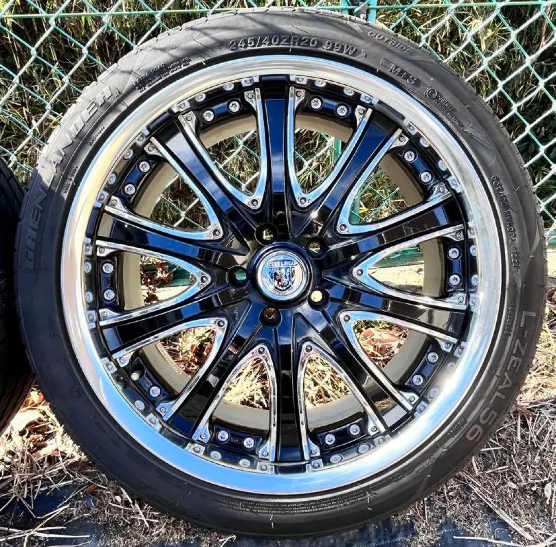 深リムVIP クラブリネアCL-30 20インチ 5穴 4本セット　アルヴェル 深リムVIP クラブリネアCL-30 20インチ 5穴 4本セット アルヴェル