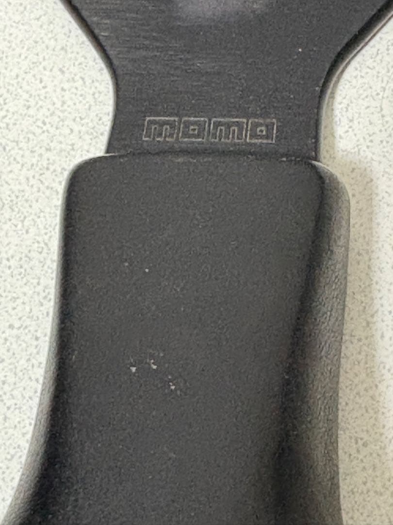 momo ステアリング ハンドル 革巻 3スポーク 黒 - メルカリ