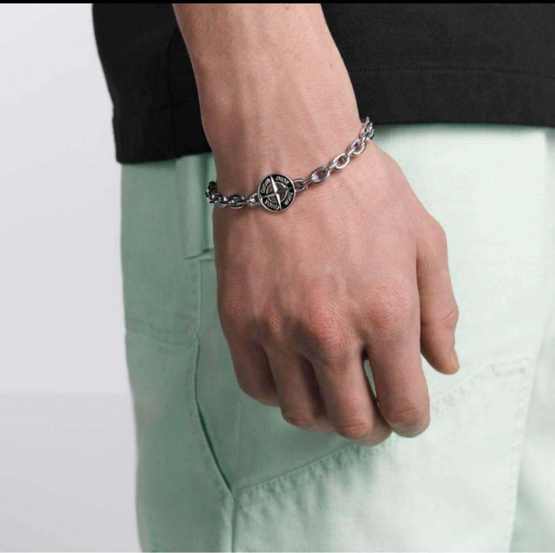 新品未開封♪国内正規品 DIOR AND STONE ISLAND ブレスレット - メルカリ