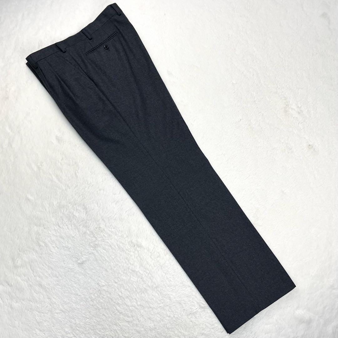 極希少 LANVIN ロゴ刻印 銀ボタン ダブル スーツ ロゴ裏地 大きい