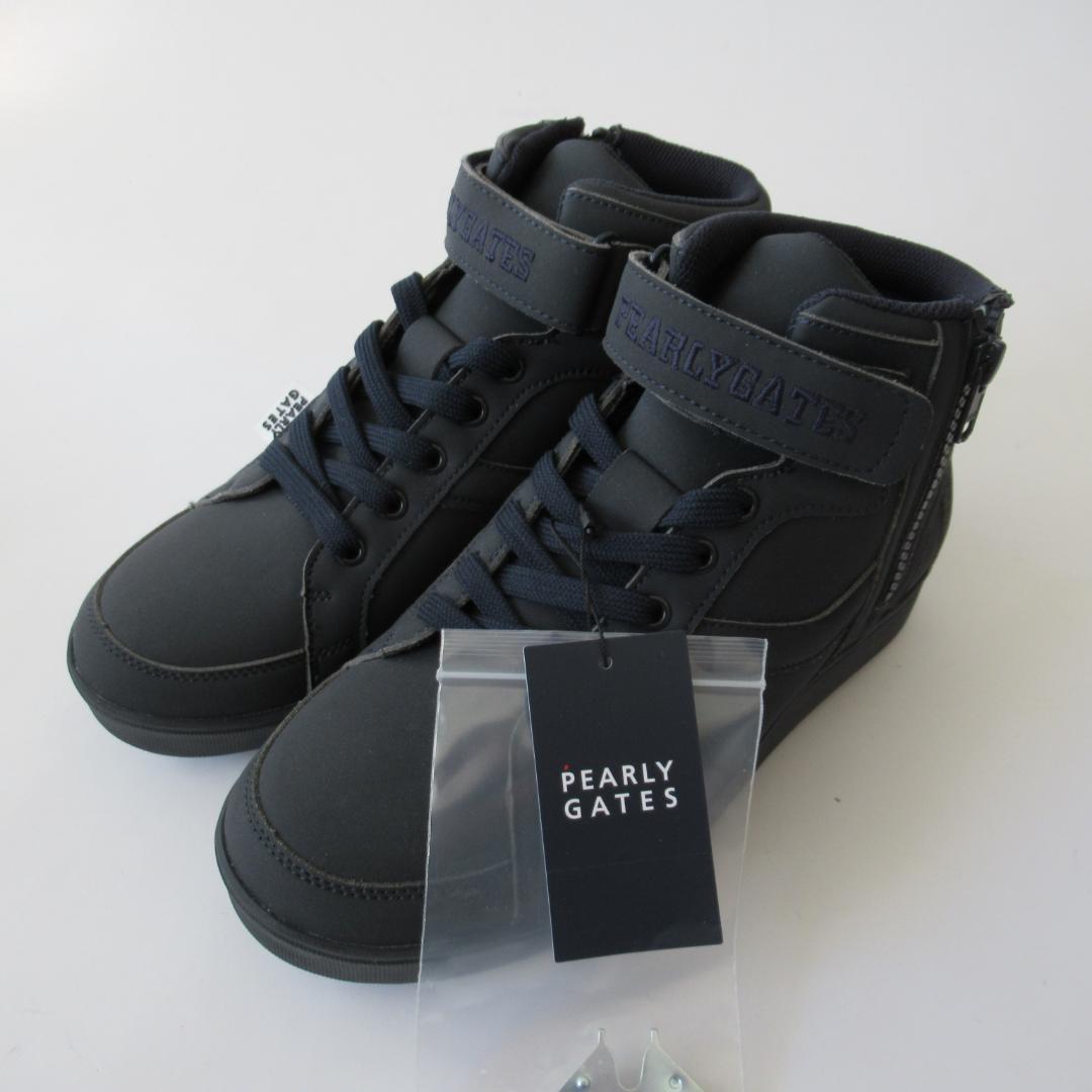 パーリーゲイツ新品濃紺 ソフトスパイク ゴルフシューズ 23.0ｃｍ No.2