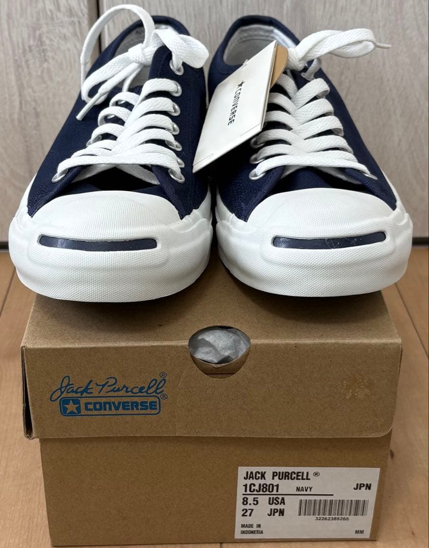 【新品未使用】コンバース ネイビー ジャックパーセル 27.0cm