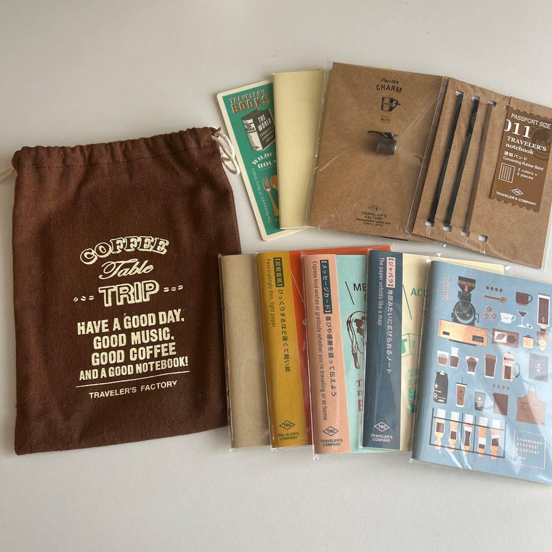 トラベラーズノートパスポートサイズ関連アイテムまとめ売り トラベラーズノート リフィル パスポートサイズ 連結バンド 011