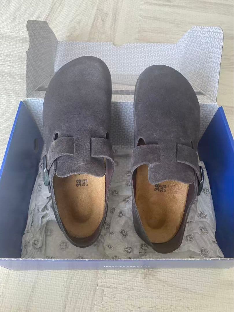 BIRKENSTOCK グレー サボサンダル 38 BIRKENSTOCK（ビルケンシュトック） レディース サンダル BIRKENSTOCK