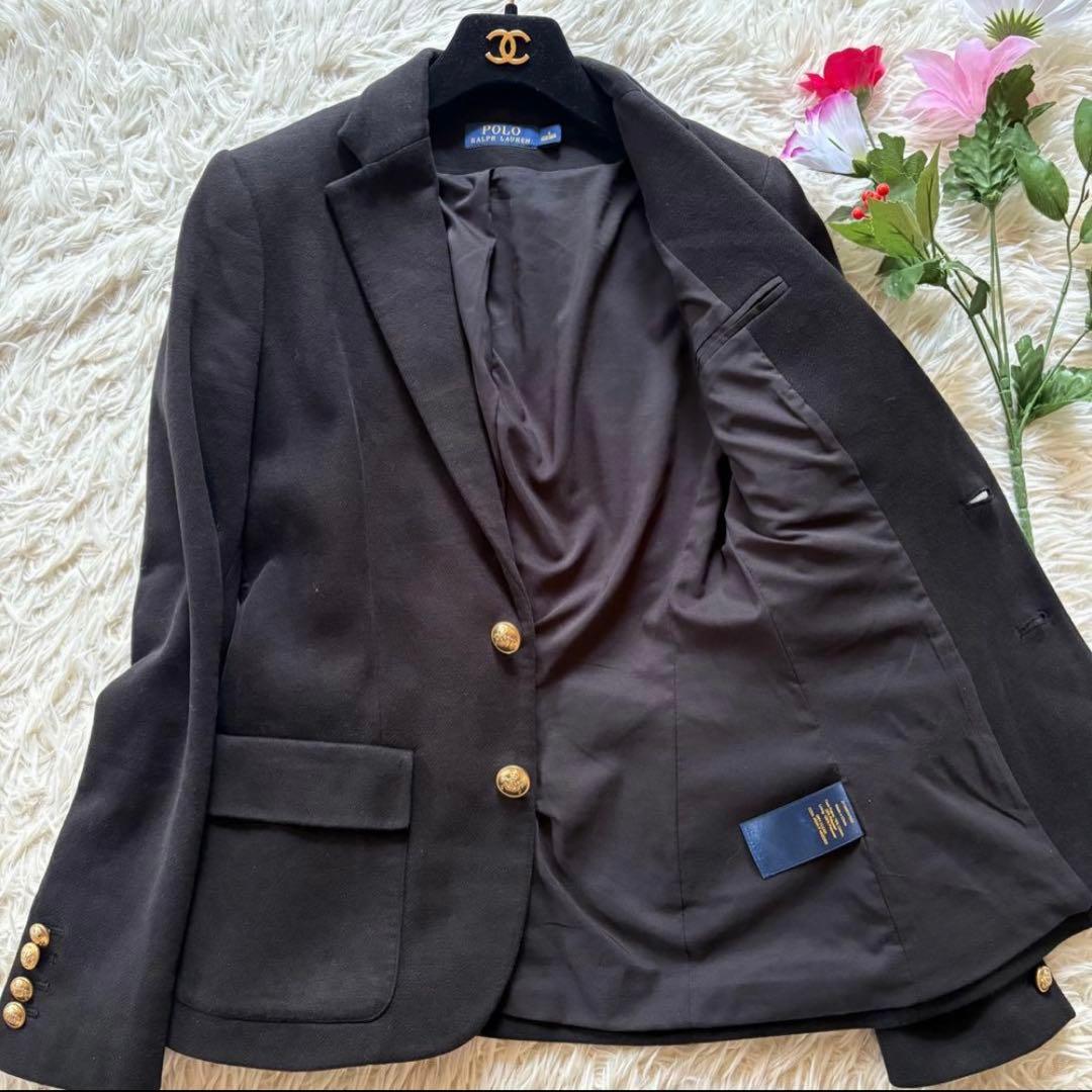 ✨極美品✨ポロラルフローレン テーラードジャケット 金ボタン 刺繍