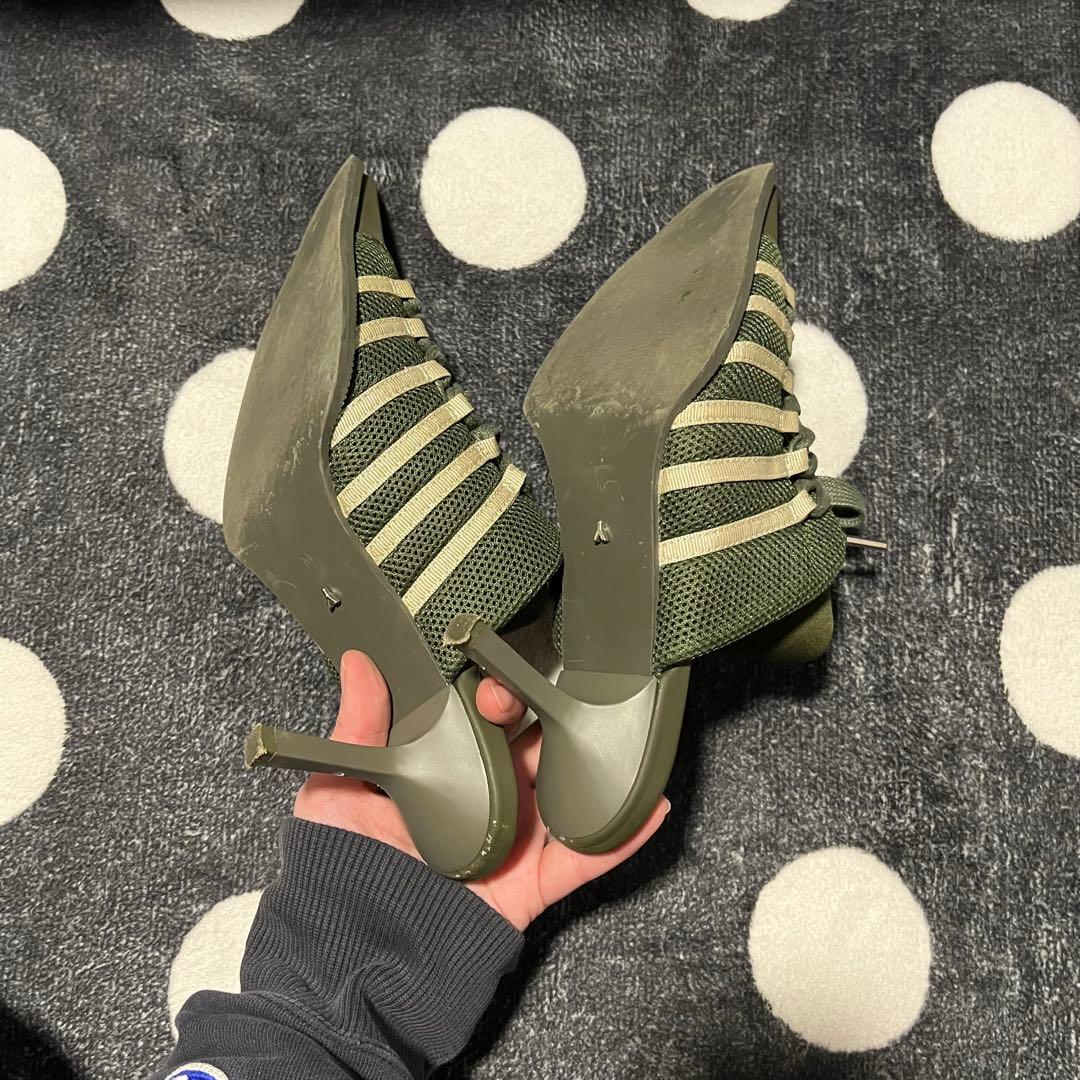 希少】YELLO スニーカー ミュール サンダル カーキ M - 靴オンライン