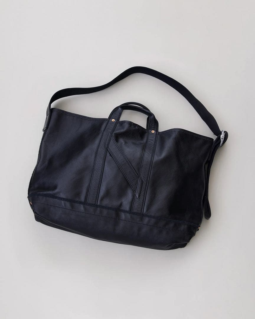 take4【25SS】NICENESS T.LEDZ レザートートバッグ T.LEDZ / T.レッズ( ショルダートートバッグ - オイルドホースレザー