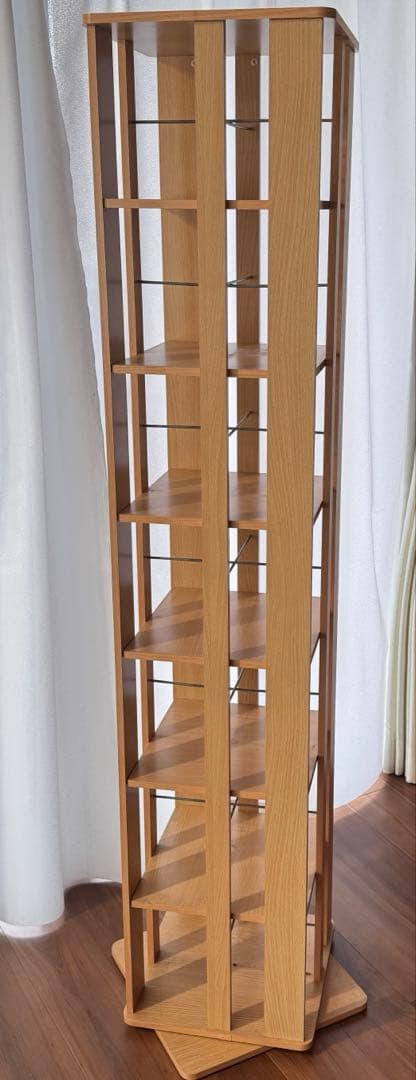 本棚　回転ブックラック コミックラック　7段　大容量　組み立て済 楽天市場】【3/1限定☆10％クーポン配布中】回転コミックラック 完成品