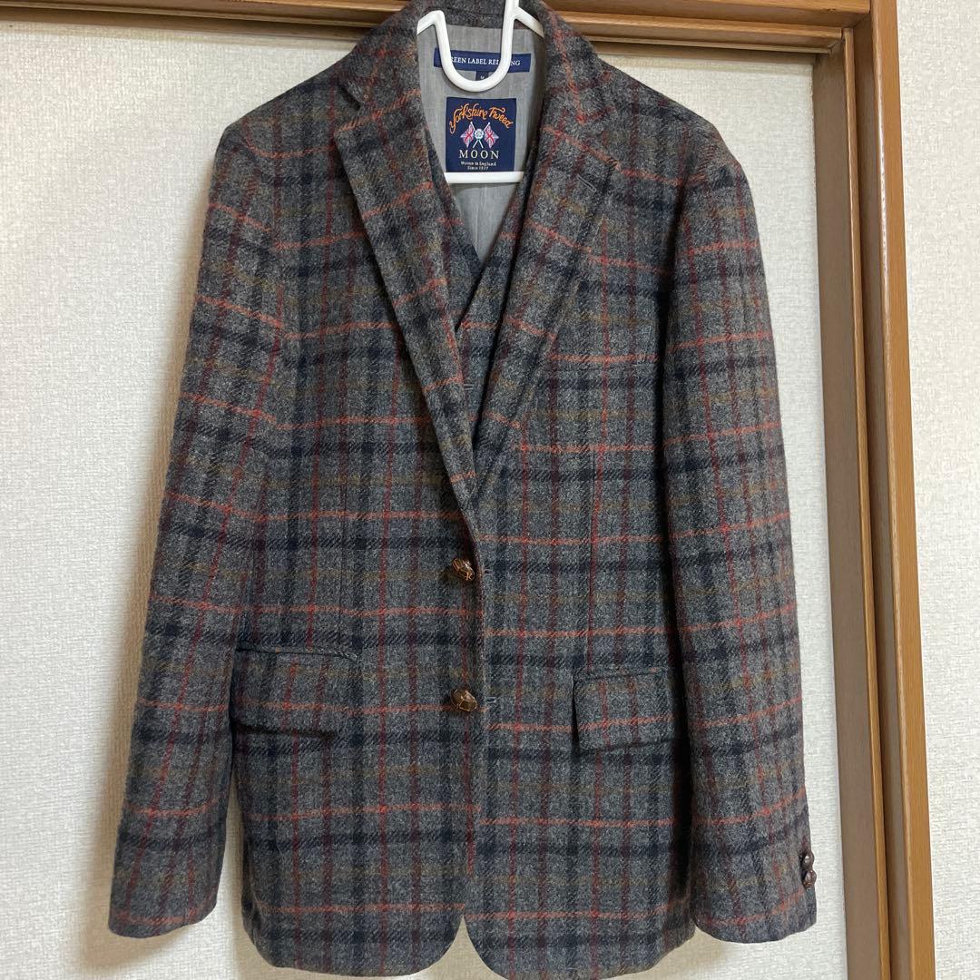 Yorkshire Tweed MOON チェック柄ジャケット M 2026年最新】yorkshire tweedの人気アイテム - メルカリ
