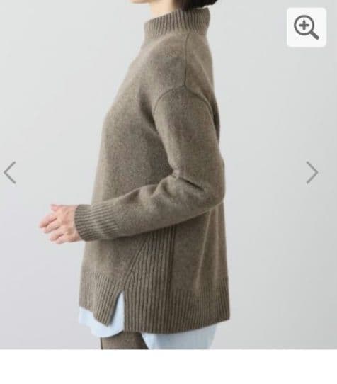 ネイチャーズ 無染色ヤク セミワイドシルエット セーター Sサイズ