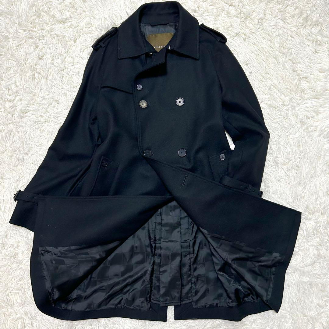 ✨美品✨英国製✨MACKINTOSH マッキントッシュ　ウールトレンチコート　黒 GABARDINE 19】【LOGIE/ロージー】トレンチコート（トレンチコート