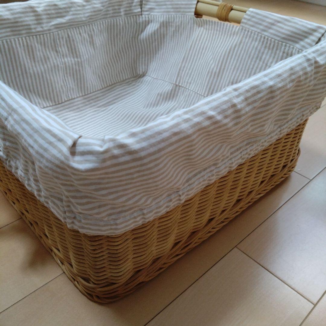 ファミリア かご収納バスケットファミリア ラタン 収納バスケット 2個