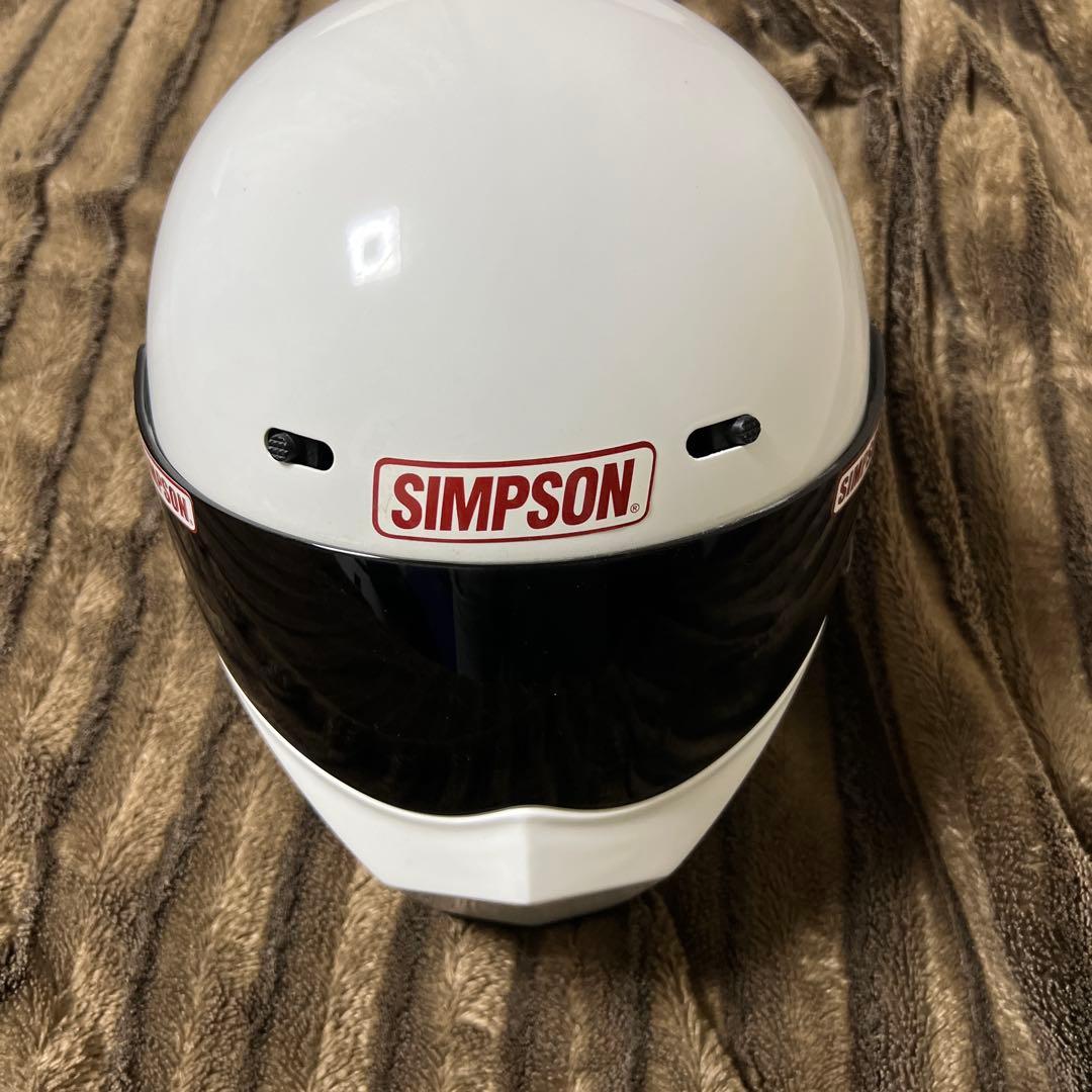 SIMSON フルフェイスヘルメット ホワイト NORIX フルウフェイスヘルメット M30 ホワイト SIMPSON PSCマーク