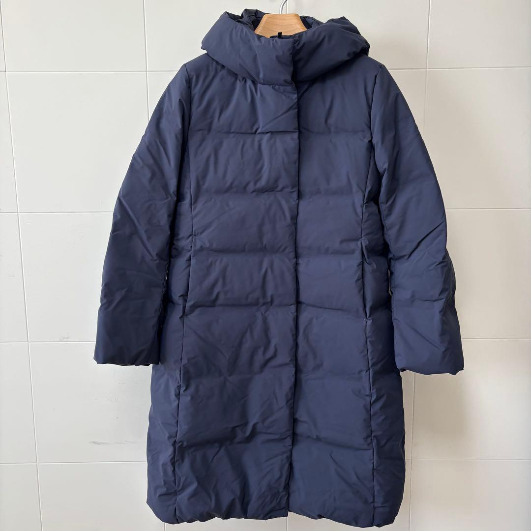 UNIQLO ユニクロ シームレス ダウンロングコート Lサイズ ネイビー