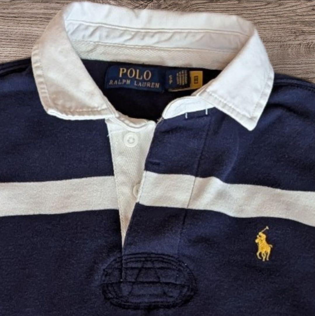 POLO RALPH LAUREN ラガーシャツ ネイビー/ホワイト 常田大希 - メルカリ