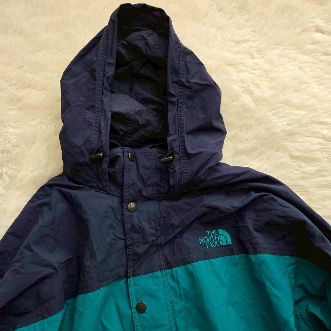 ザ・ノースフェイス】 XL マウンテンパーカー ネイビー×グリーン