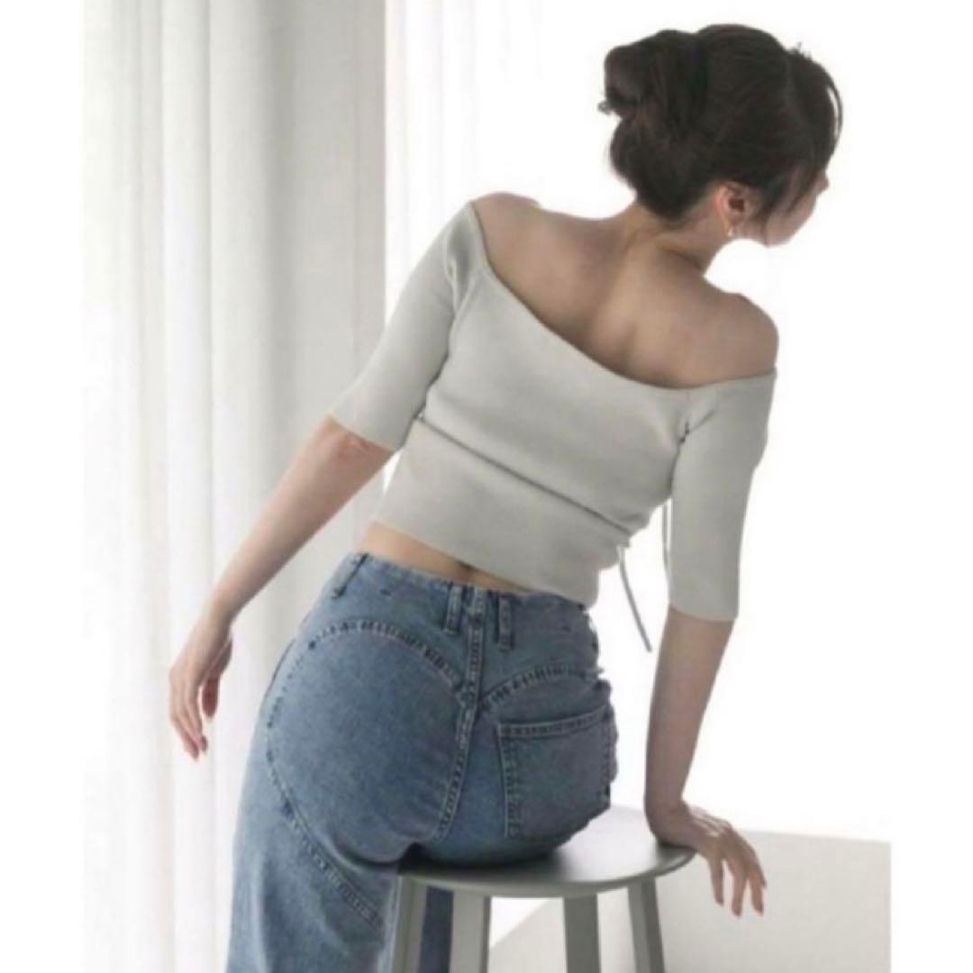 andmary Heart hip denim(ダークブルー,S）丈お直し済み