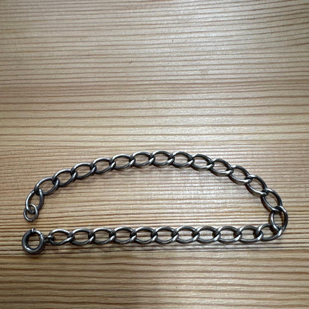 シルバーブレスレット 18.8cm スウィートハートジュエリー 大戦 古着に