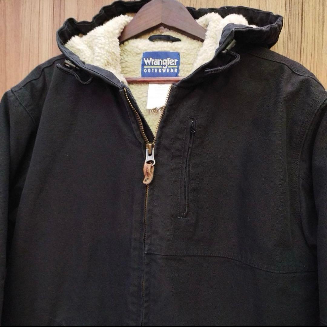 Wrangler ダック生地 アクティブジャケット ブラック ラングラー