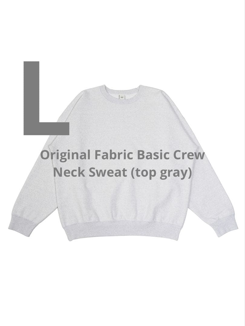 トップス ovy Original Fabric Basic Crew NeckSweat Classic_Crew_Sweatshirt_Front_