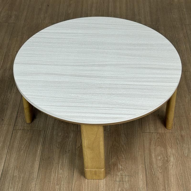 【新品】☆個性が光る☆丸型フラットこたつ70(OUTLET)☆ カジュアルコタツ モネ68 折りたたみ式 円形 68cm円を激安で販売する