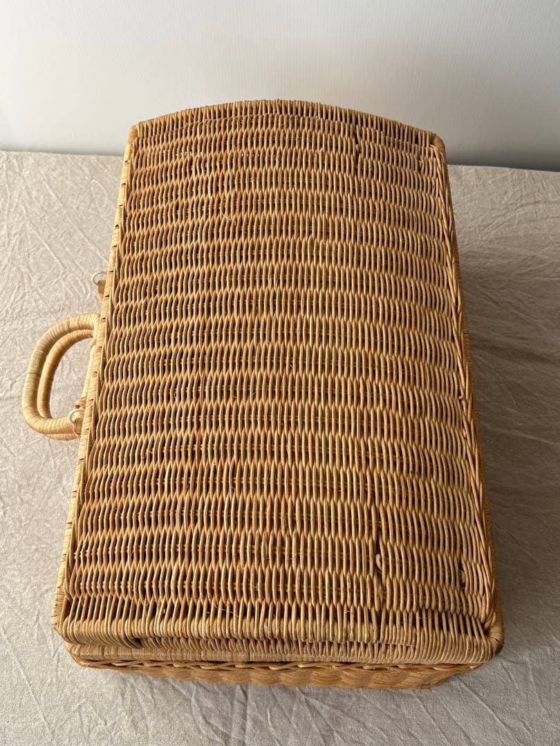 アンティーク 籐編みバスケット カゴ かご パニエ 古道具 ビンテージ